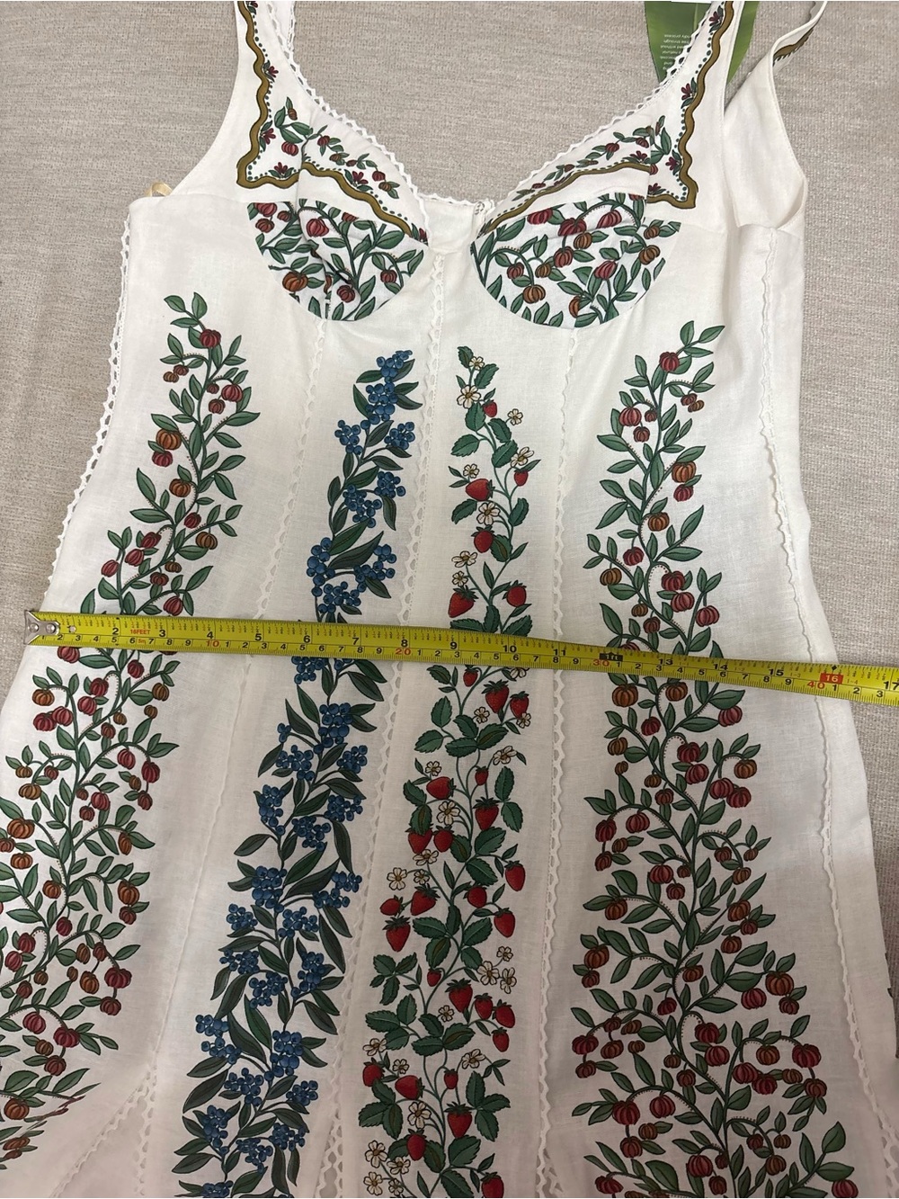 Farm Rio Off White Fruit Beauty Maxi Dress - Picture 11 of 11